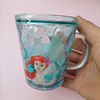 Disney, crystal, handle for elementary school students, mouthwash with glass, children's cup, 260 ml