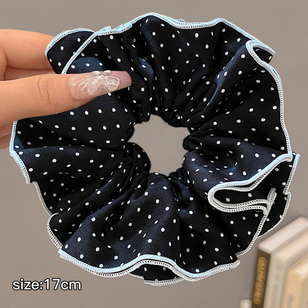 2026 nuevo estilo coreano super grande anillo de pelo intestino grande niñas de alto nivel de sensación de cabello de flores cuerdas de cabello de cordón de goma adornos para el cabello