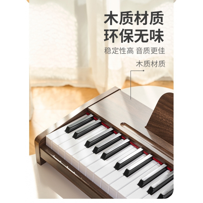독일 어린이 나무 피아노 장난감 초보자 전자 피아노 작은 소년 소녀  의 첫 번째 생일 선물