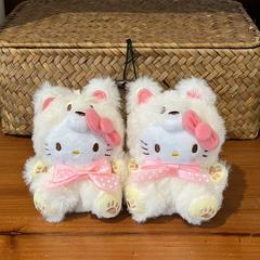 北海道大尾巴狐狸可爱kitty包包挂件书包小饰品公仔kt玩偶