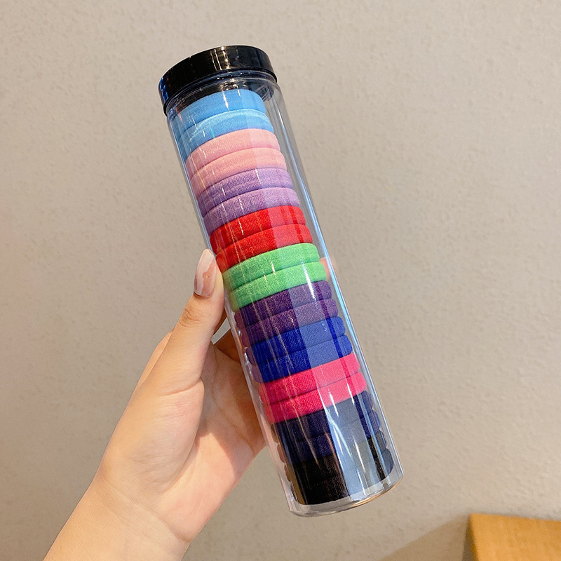 Tela de goma simple y duradera de alta elasticidad para mujeres, anillo de cabello para niños, cordón de cabello no lesiones, accesorios para el cabello diarios versátiles