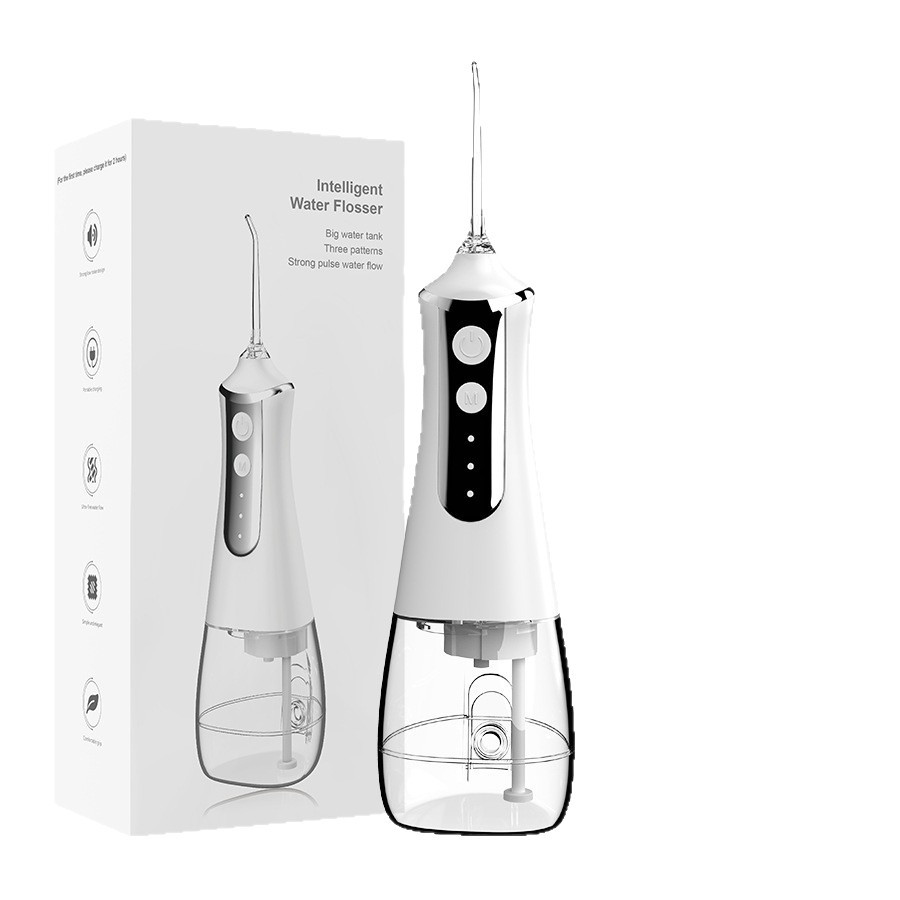 Suministro directo transfronterizo de irrigador dental eléctrico portátil, limpiador dental doméstico de mano, irrigador interdental de agua.