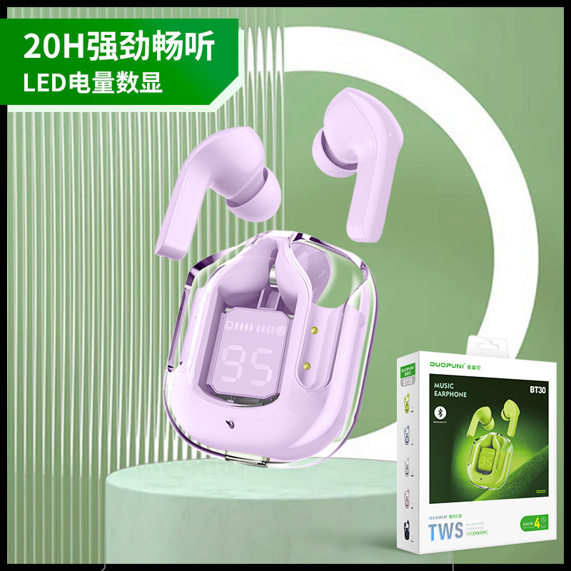 auriculares bluetooth transparentes de primera generación reducción de ruido juego deportivo inalámbrico verdadero de larga duración Android auriculares bluetooth de baja latencia