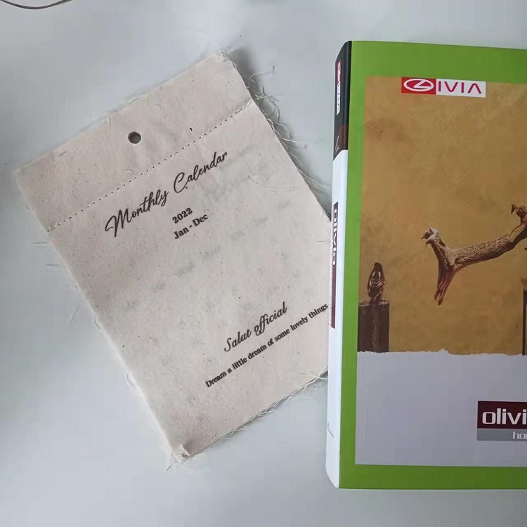 定全棉布日历本彩色挂历ins韩风冷淡感家居日用欧美风制作