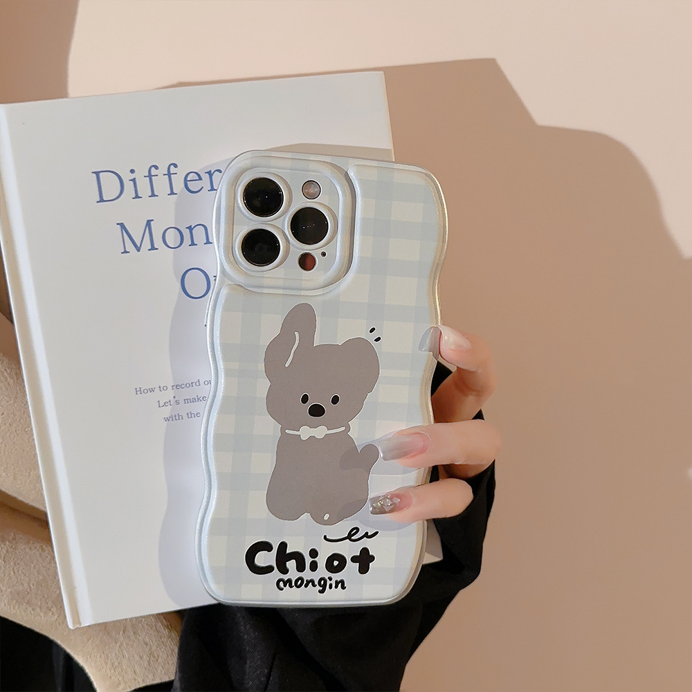 Protective Phone Case For Iphone With Checkered Plating Design_voghion.com