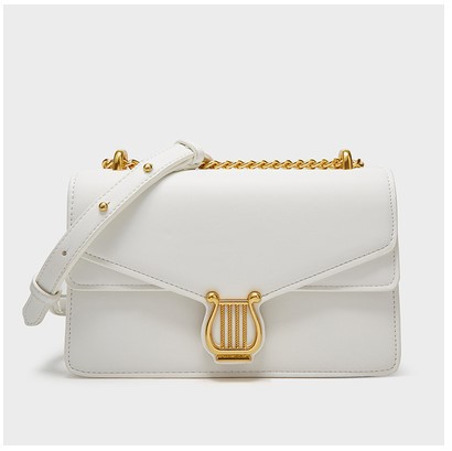 Elegant and fashionable women's 2024 new trendy niche fashion texture single shoulder crossbody solid color chain bag_voghion.com