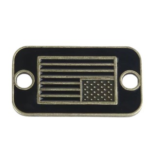 Sports Outdoor Paracord Bracelet Accessories Metal American Flag Logo Production Wholesale Wear-Resistant Portable Lock Buckle Hanging Buckle
