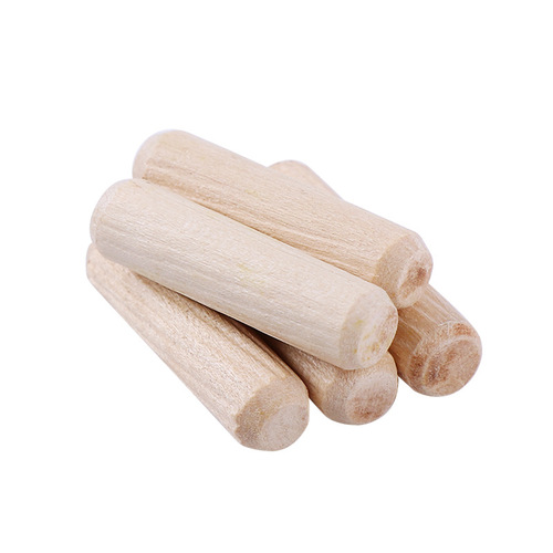 Round wooden plug, wooden nail, wooden tenon, oblique grain wedge, lotus wood, wooden club, wooden plug, wardrobe, cabinet, connecting parts, round wood, Xiao wood pin