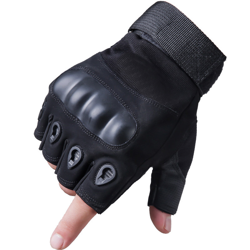 전술 반 손가락 장갑 남성용 피트니스 사이클링 스포츠 오토바이 야외 반 교차 국경 훈련 군용 팬을위한 미끄럼 방지 장갑