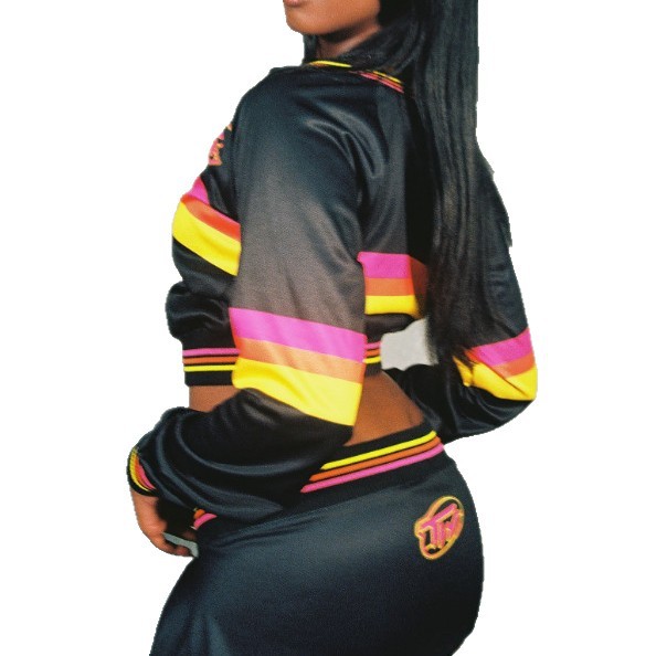 Women's Clothing Women's Casual Fashion Street Style Zipper Long Sleeved Jacket And Trousers Set Trendy Suit_ecoleips.com