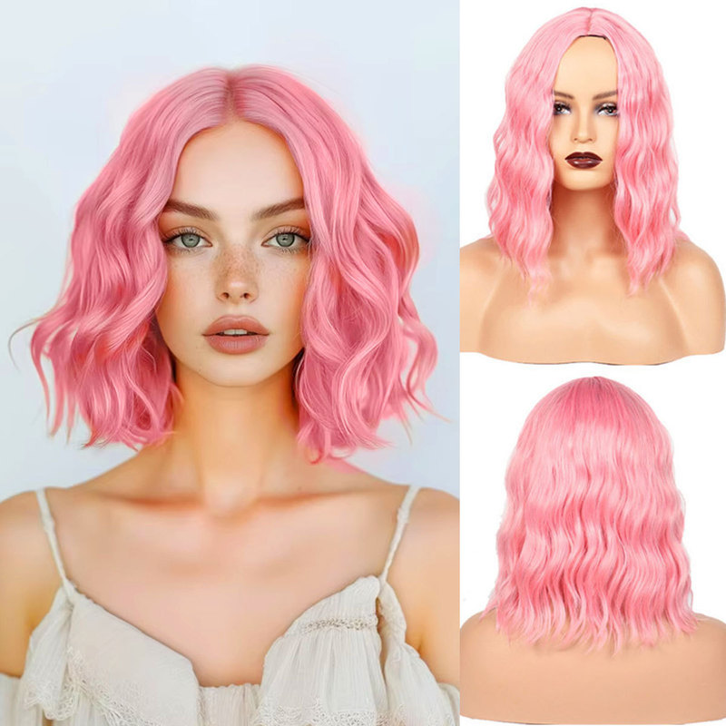 Wig Headgear European and American Cross-Border New Product Short Wig Small Curly Wig Wavy Curly Fluffy Wig Domestic Dropshipping