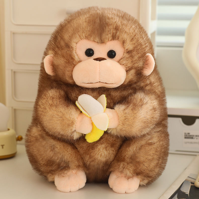 Bonito mono de oro muñeca juguete de peluche orangutan muñeca mango muñeca tela muñeca zodiacal regalo mono image 6