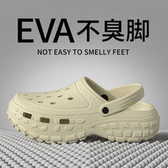 男性の穴の靴の夏の新型の外は滑り止めの耐摩耗性の厚い底のレジャーネットの赤い屋外の砂浜のサンダルを着て卸売りします。