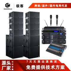 屋外防水デュアル 10inch プロフェッショナルラインアレイスピーカー、大型ステージパフォーマンス会議室、KTV バー専用オーディオ