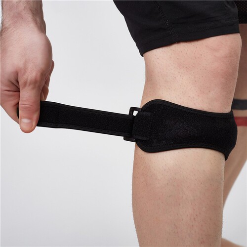 Professional patella belt knee pad meniscus knee patella protective belt shock-absorbing outdoor basketball running thin