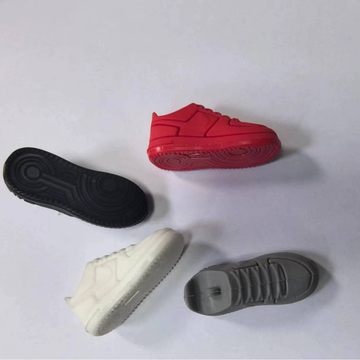 Mini zapato modelo llavero Fuerza Aérea 1 3D llavero bolso accesorios colgante llavero