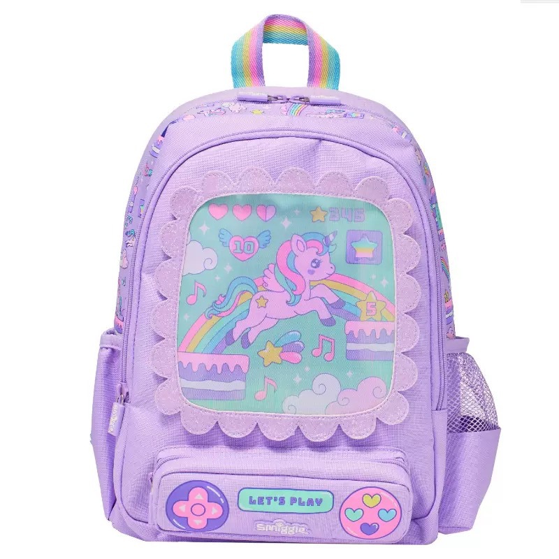 Australia Smiggle caricatura mochila de tamaño medio jardín de infantes mochila de hombro 3D con sombrero de caricatura