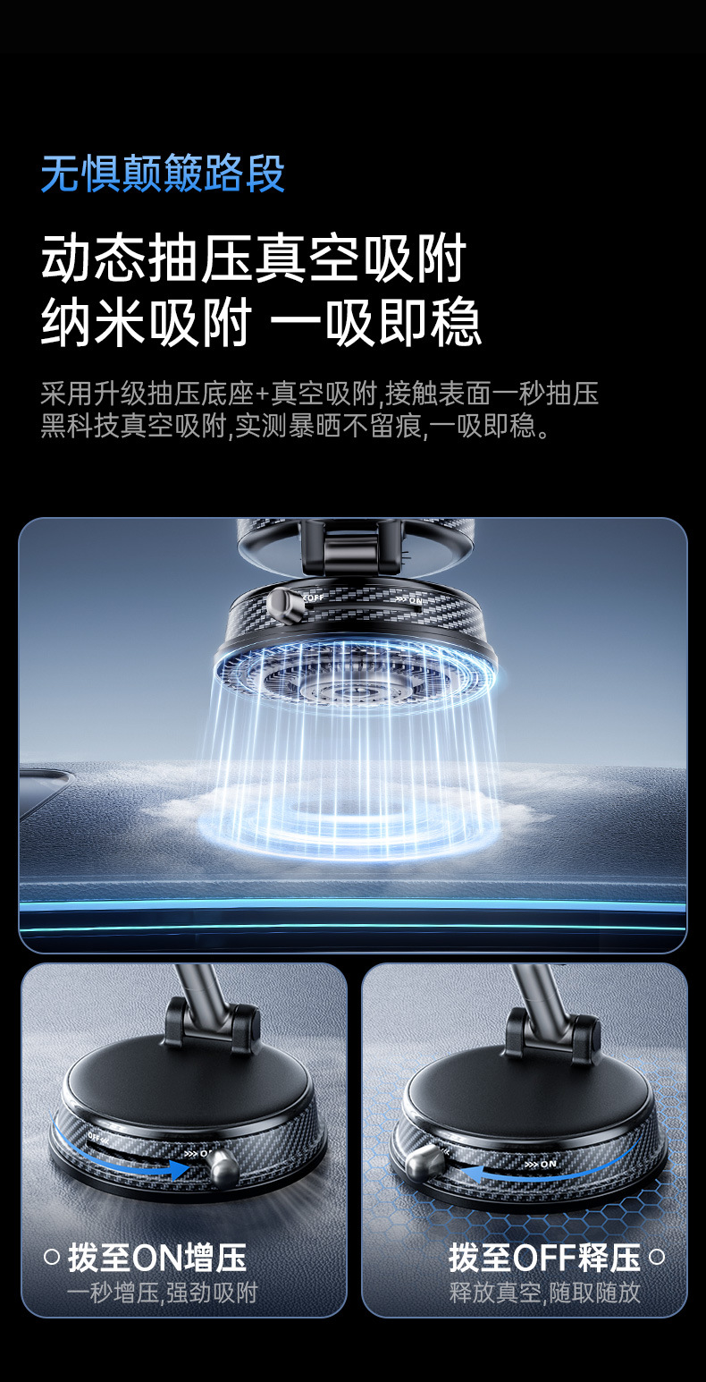 15W Wireless Suction Cup Car Phone Holder Magsafe Magnetic