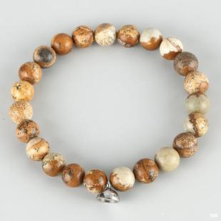 Amazon Cross-Border Popular 8m Stone Bead Bracelet, a Pair of Magnets, Attractive Couple Bracelet, Lucky Beaded Bracelet