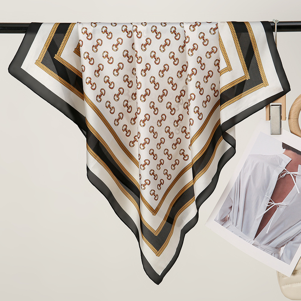 Moda de alta calidad, bufandas de seda femeninas versátiles, nuevos bufandas cuadradas de seda, decoración profesional de impresión coreana, bufandas de cuello