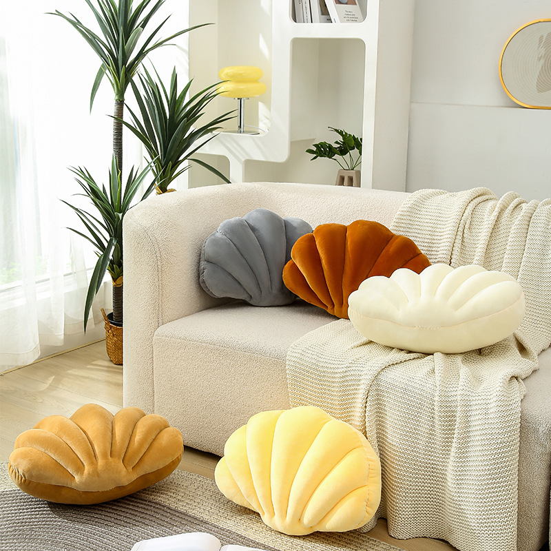 Creative Shell Pillow Plush Toy Car Sofa Cushion Office Decoration Bed Pillow Bay Window Decoration Pillow