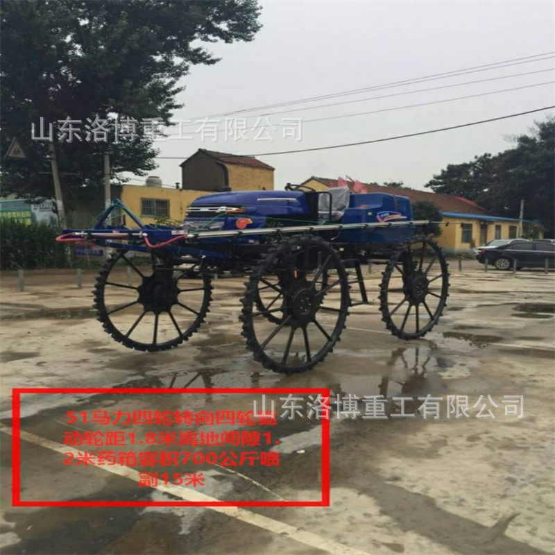 多功能喷杆喷雾机 四轮四驱打药机 小麦地大面积喷药四轮打药机