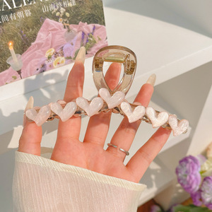 Gran clip de tiburón esmerilado acrílico simple horquilla tocado volumen gran horquilla de alto grado accesorios para el cabello al por mayor