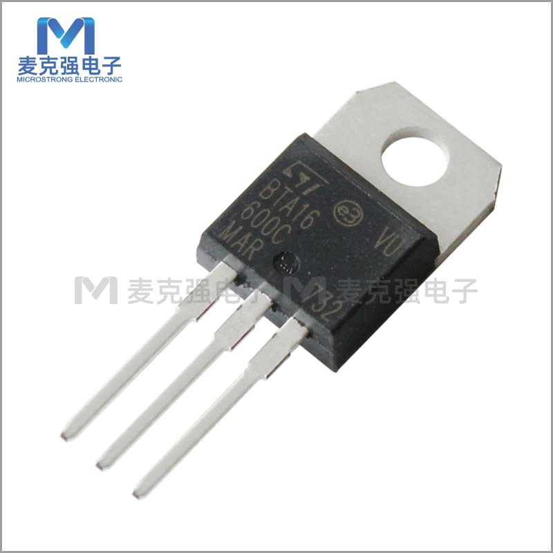 ST原装双向可控硅BTA16-600C TO-220直插晶闸管16A/600V全新现货