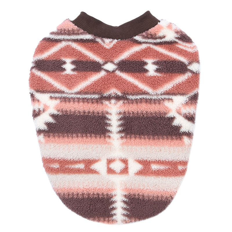 Ropa para mascotas Otoño e Invierno Polar cuello redondo pullover ropa para perros forrada de lana polar engrosada perro de peluche ropa para perros de lucha