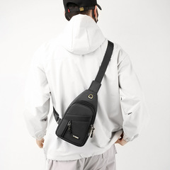 跨境風潮便攜胸包2024春季新款休閒男士包戶外簡約通勤單肩斜挎包