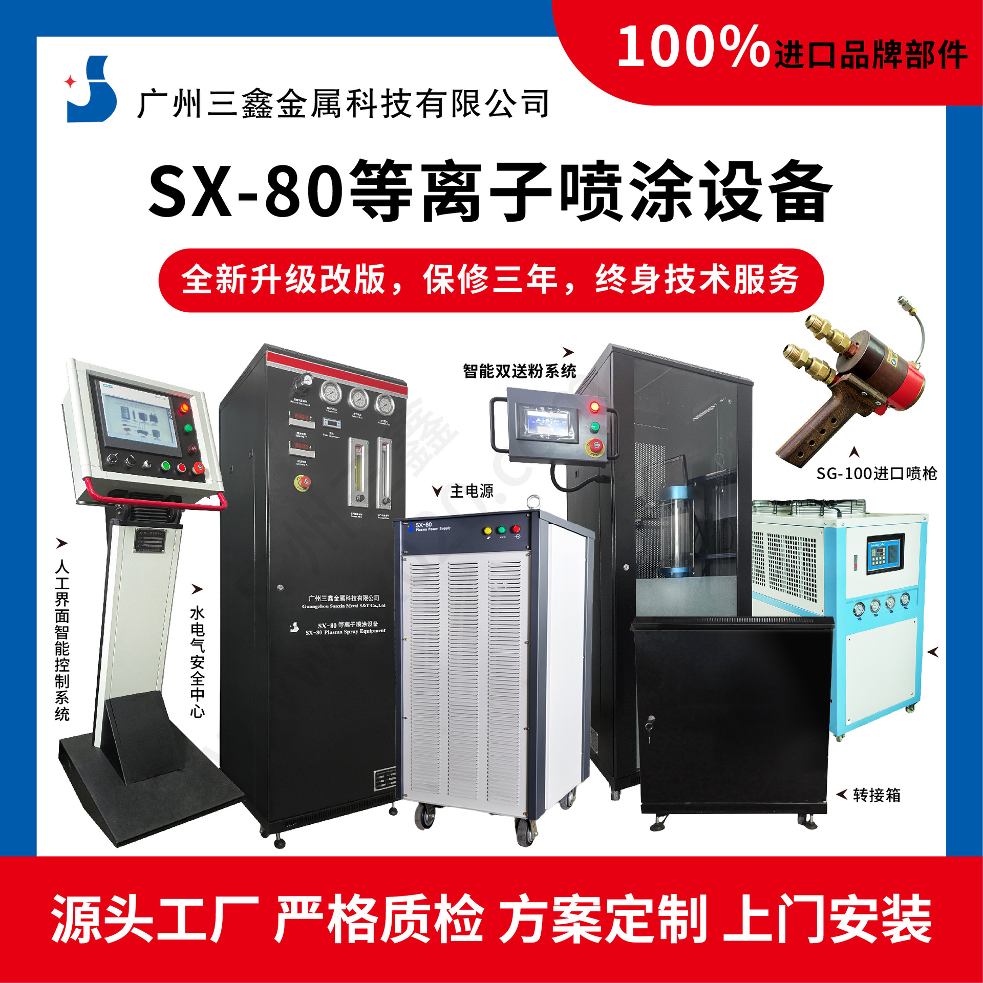 喷涂机 喷涂氧化铝陶瓷粉绝缘防腐涂层 喷涂AT粉等离子喷涂设备