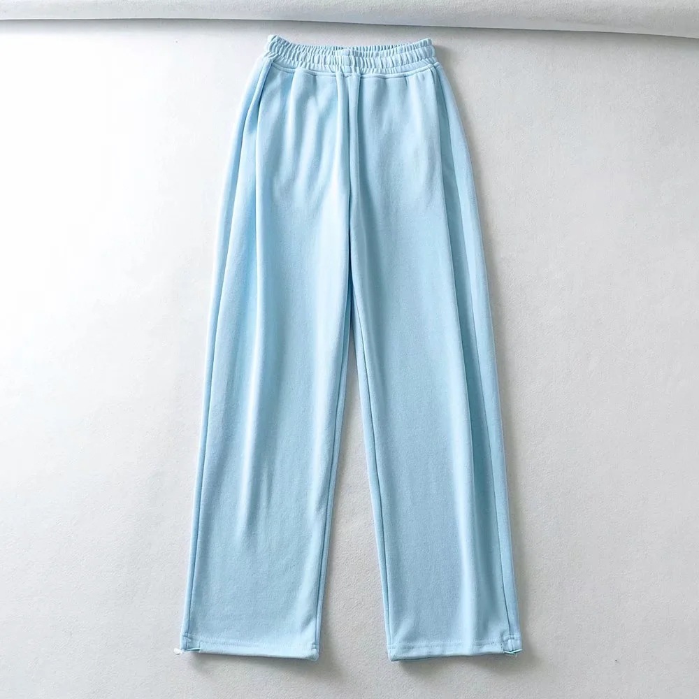 elastic waist drawstring waist sweatpants NSHS29091