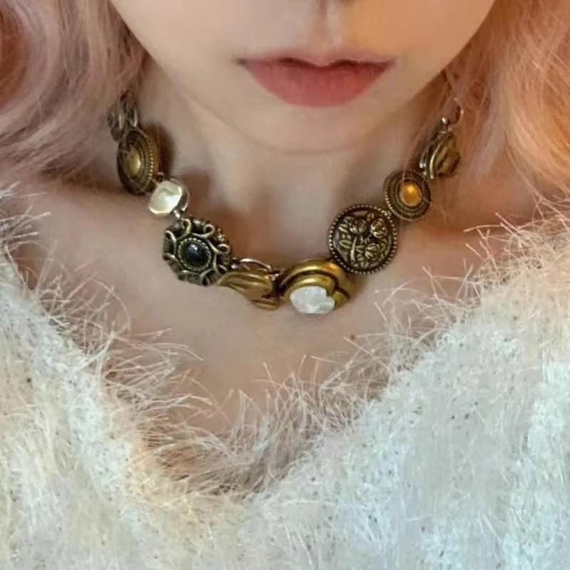 Copper Chain Material 1 Piece Quantity Copper Geometric Heart Shape Necklace