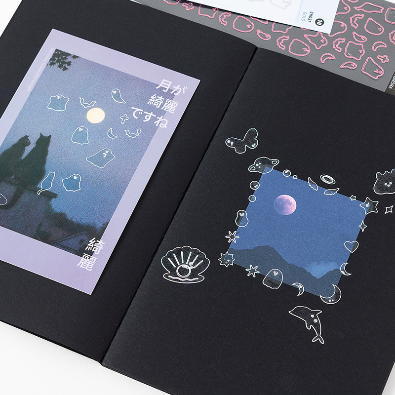 Flash láser transparente pegatinas DIY álbum mano cuenta material de decoración pegatinas estrella decoración transparente PVC pegatinas