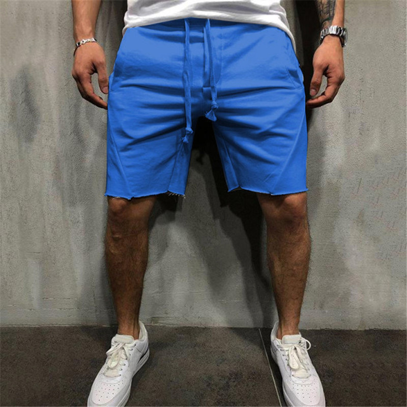 Breathable Function Men's Solid Color Casual Sports Loose Men's Bottoms