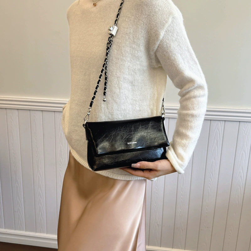 Retro chain, summer one-shoulder bag, chain bag