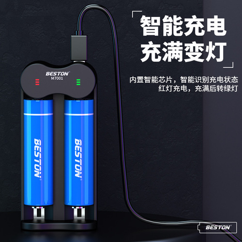 beston 3.7V lighting flashlight 3300mah rechargeable 18650 lithium battery charging set