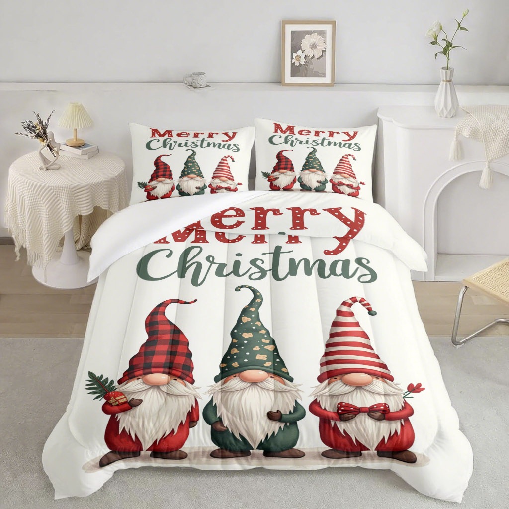 TEMU / JIT dibujos animados transfronterizos encantadores enanos 3D impresión digital 180gms set de edredón para diseñar