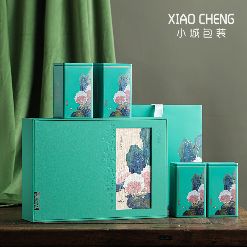 明前龙井茶礼盒空盒高档碧螺春恩施玉露绿扬春绿茶叶包装盒空礼盒