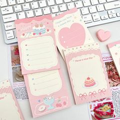 新しいピンクのデザートケーキa 7便本ins高颜値少女心学生はメモ帳を裂くことができる