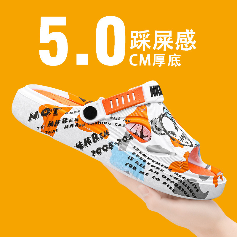 Zapatillas transfronterizas de tamaño grande para hombres de verano, deportivo de ocio para conducir, sandalias para hombres, sandalinas de arena frías.