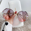Glasses solar-powered, sun protection cream, crystal, sunglasses, 2023, Korean style, UF-protection, Chanel style