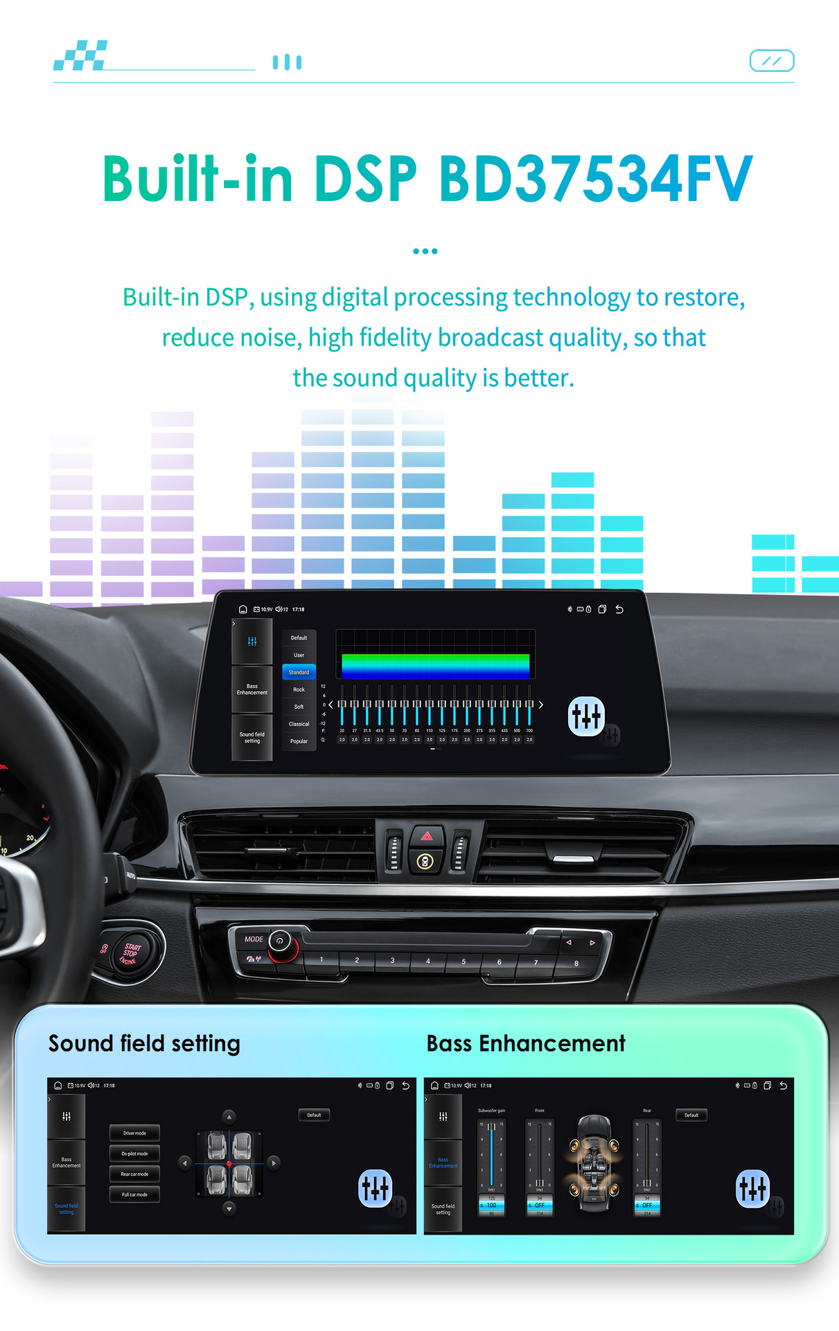 Suitable for BMW X1 F48 Android large screen 16-17 car central control navigator Bluetooth wireless carplay