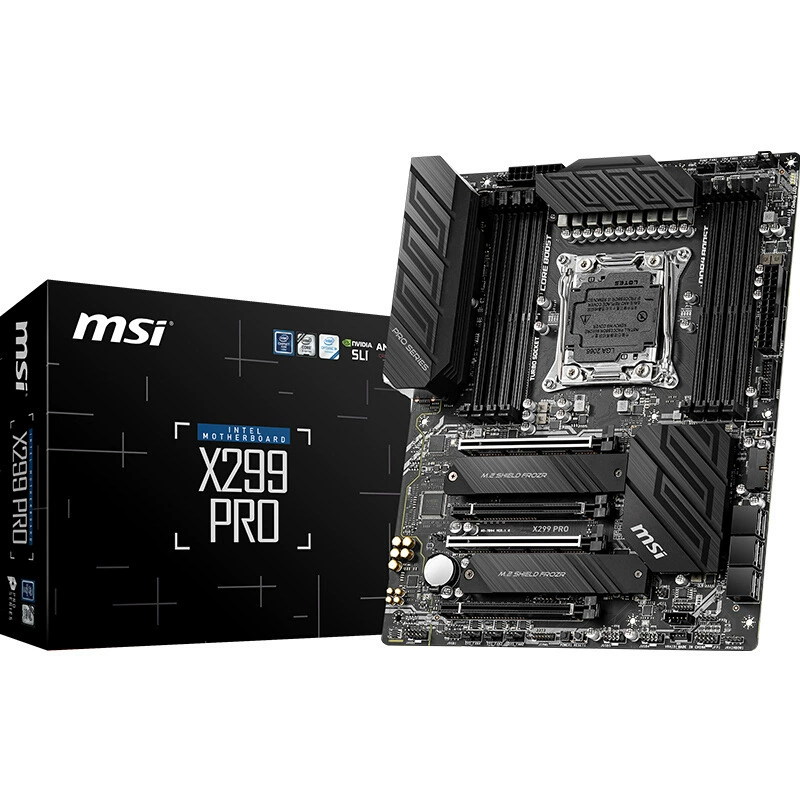 Материнская плата для рабочей станции MSI X299 Pro ATX, Intel X299, LGA 2066
