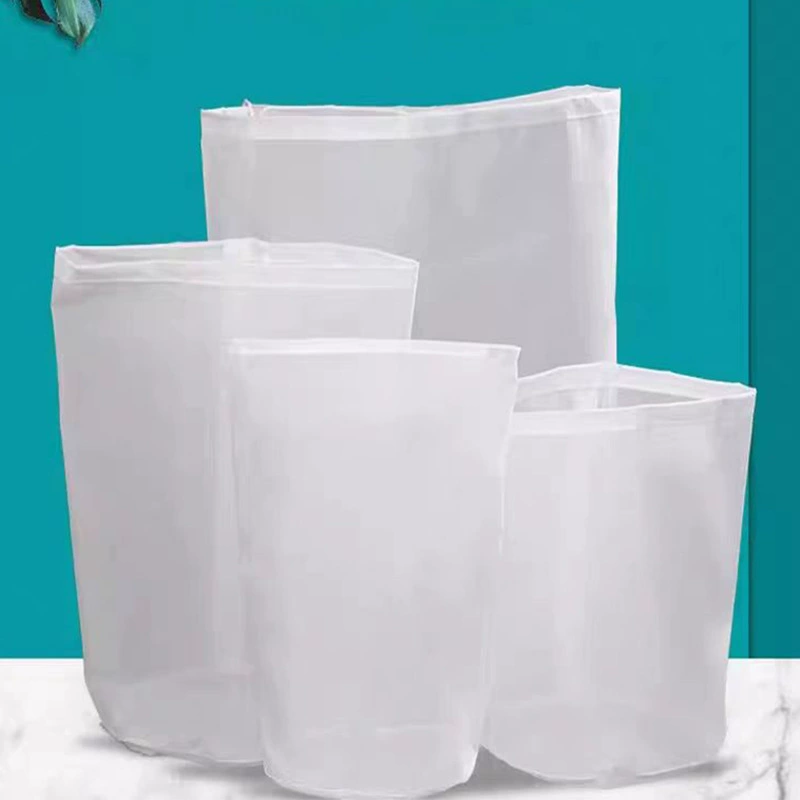 Цилиндрический пищевой нейлоновый фильтр-мешок, коммерческий, 80, 100 меш, 120 меш, 200 меш, 500 меш, тип мешка