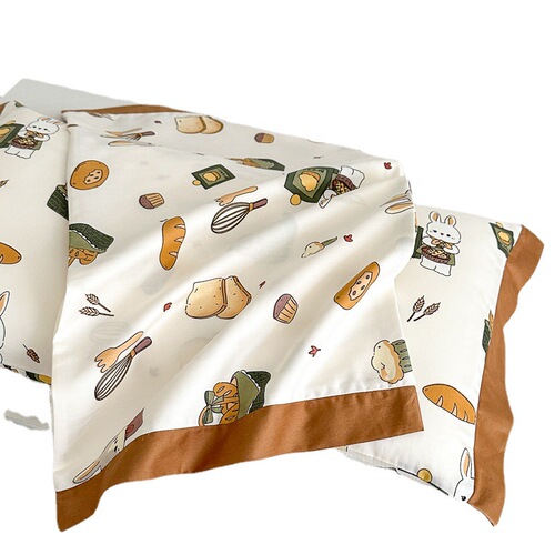 Cotton children's pillowcase pillow set 100 pure cotton single pair 40x60 baby baby 30x50 home use