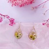 Organic brand fresh earrings from pearl, flowered