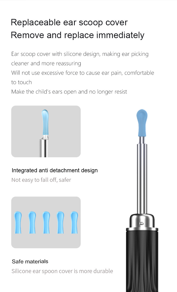 Stuzzicadenti visivo intelligente per bambini, strumento multifunzionale per la pulizia delle orecchie con luce ad alta definizione, vendita calda transfrontaliera_voghion.com