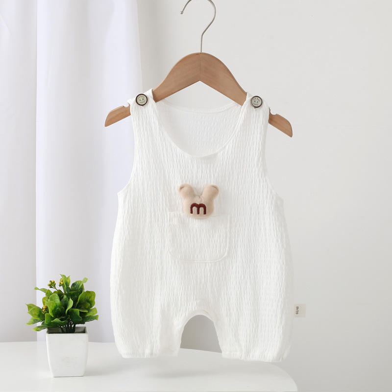 Sleeveless jumpsuit for babies in summer 0-12 months old