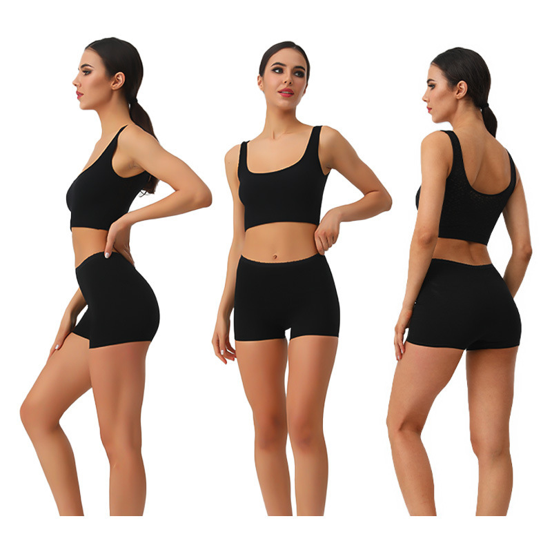 European and American plus size cotton women's underwear 40 combed cotton boxers comfortable safety pants anti-light leggings European and American plus size cotton women's underwear 40 combed cotton boxers comfortable safety pants anti-light leggings